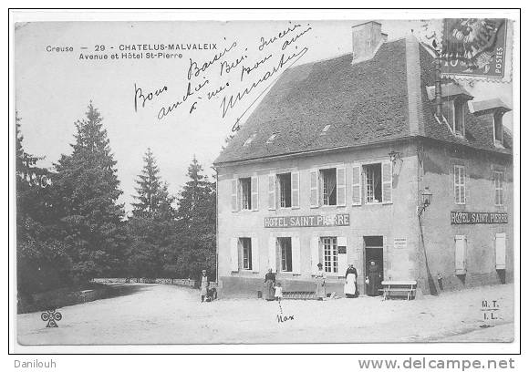 23 // CHATELUS MALVALEIX - Avenue Et Hotel St Pierre - N° 29 - Chatelus Malvaleix