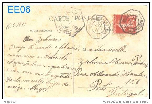 Chemin De Fer - Le Pont Du N´zou Au Kilom. 175: Used To Portugal 1911 - Caixa # 3 - Dahome
