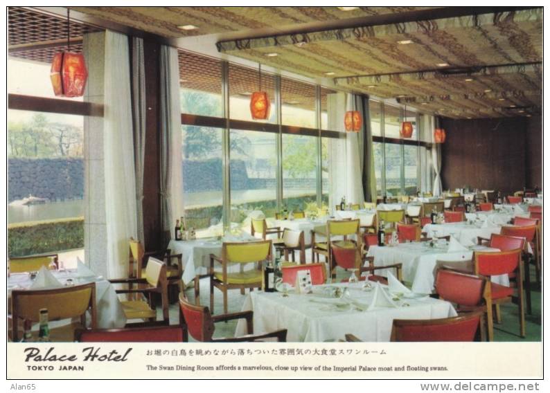 Palace Hotel Restaurant Dining Room, Tokyo Japan Lodging Dining 1970s Vintage Postcard - Tokyo