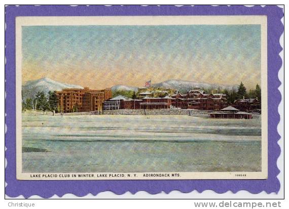 Lake Placid Club In Winter, Lake Placid, NY  1920s - Adirondack