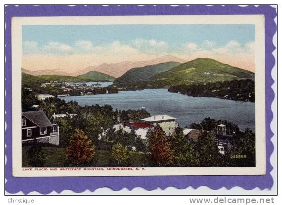 Lake Placid And Whiteface Mtn. Adirondacks, NY   1920s - Adirondack