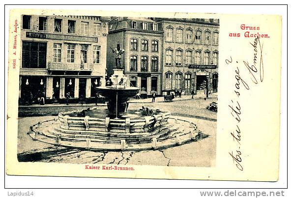 N 274 /CPA   AACHEM   GRUSS AUS AACHEM   KAISER KARL-BRUNNEN - Achern