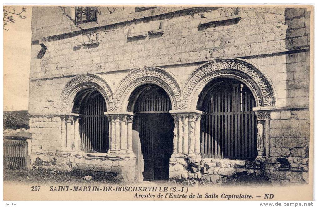 SAINT MARTIN DE BOSCHERVILLE - Arcades De L´Entrée De La Salle Capitulaire - Saint-Martin-de-Boscherville