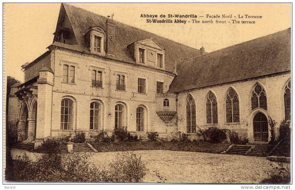 SAINT WANDRILLE - L´Abbaye. Façade Nord. La Terrrasse - Saint-Wandrille-Rançon