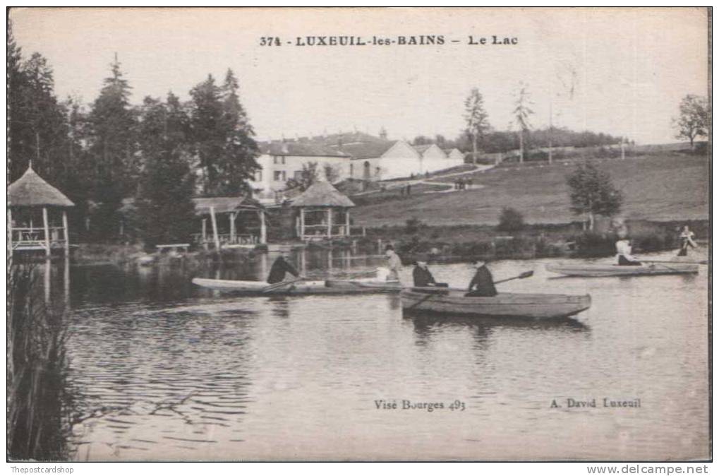 CPA 70 LUXEUIL LES BAINS BOATING LAKE ROWING HAUTE SAONE FRANCE  VISE BOURGES - Luxeuil Les Bains