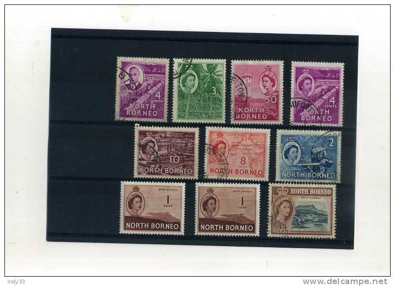 -  GRANDE-BRETAGNE . TIMBRES BORNEO DU NORD . - Noord Borneo (...-1963)