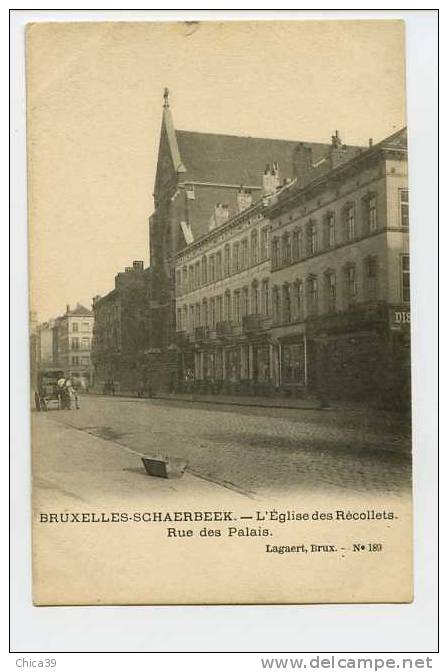 007818  -  SCHAERBEEK  -  L'Eglise Des Récollets  -  Rue Des Palais - Schaerbeek - Schaarbeek