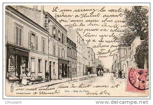 Carte Postale Ancienne Ivry Sur Seine - Rue Du Parc - Ivry Sur Seine