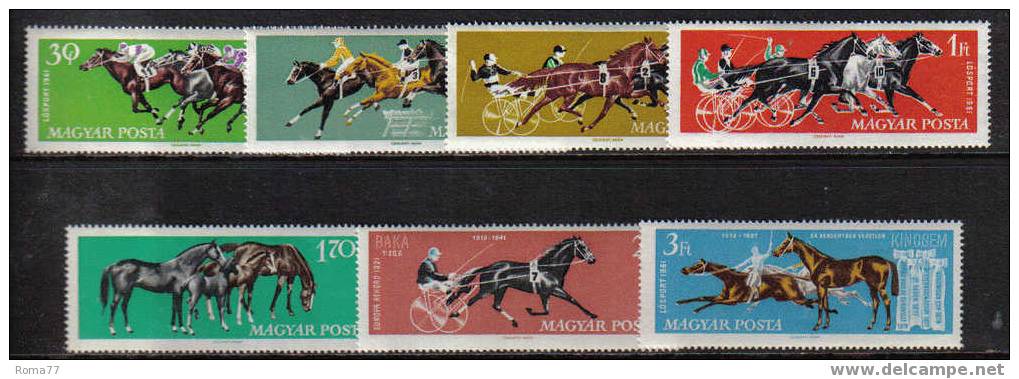 MA23 - UNGHERIA , CAVALLI : SERIE  N.  1459/65 *** - Unused Stamps