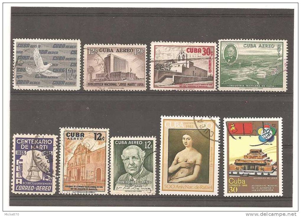 Lot N°788 Lot De 9 Timbres Oblitéré Sz Cuba - Vrac (max 999 Timbres)