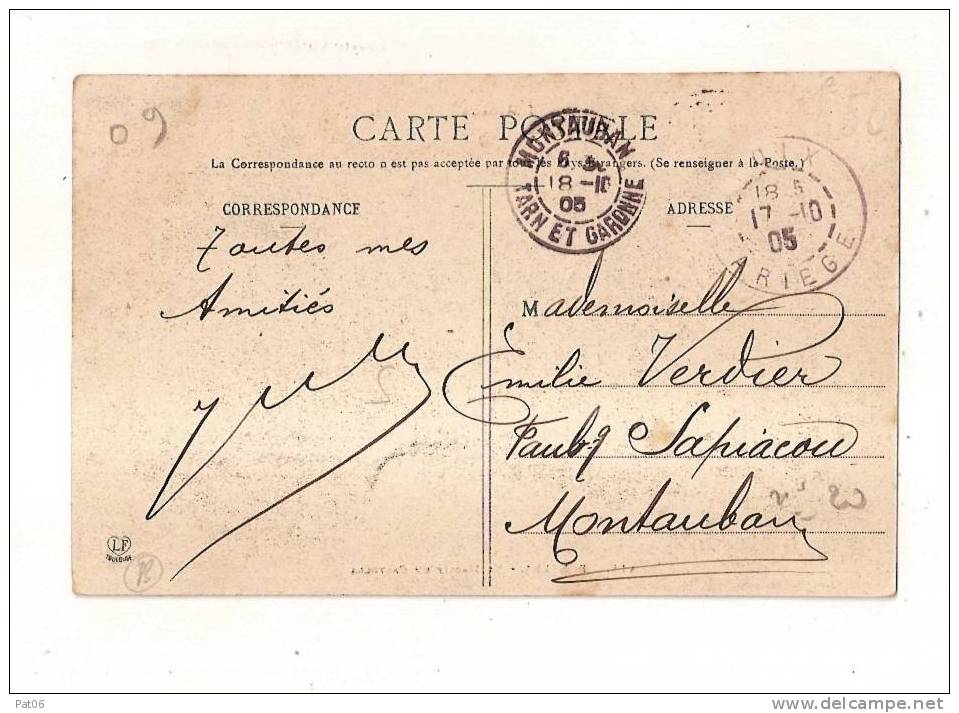 CPA  PAMIERS  -  Le Massif Du Castella - Obl.1905 - Pamiers