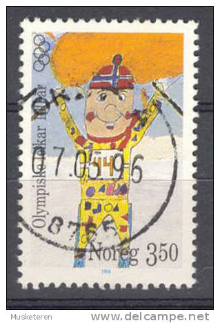Norway 1996 Mi. 1206  3.50 Kr 100 Jahre Olympische Spiele Der Neuzeit New Olympic Games 100 Years Anniversary Skiing - Usati