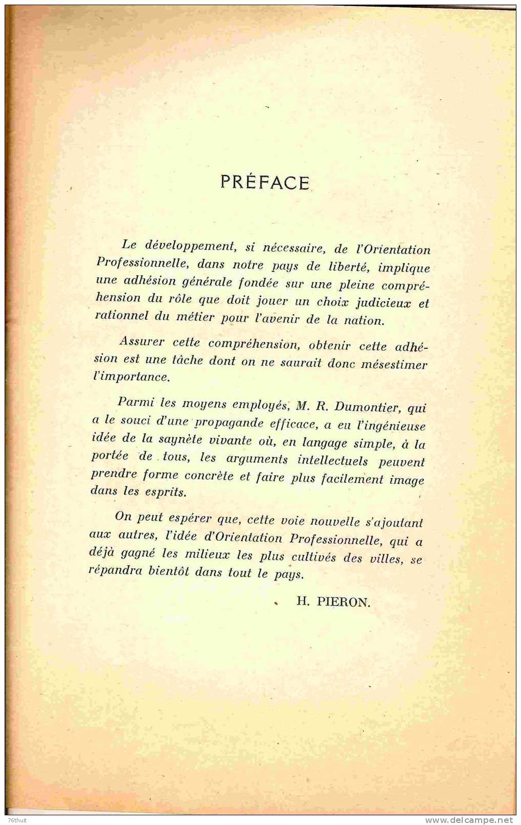 Théâtre - R. DUMONTIER - Le Jeu Du Métier Et Du Hasard - Saynète En Un Acte - Orientation Professionnelle - Franse Schrijvers