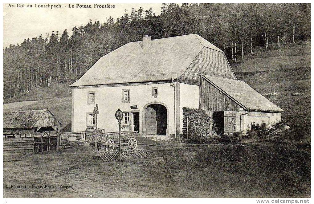 Au Col De Louspach Le Poteau Frontière - Autres & Non Classés