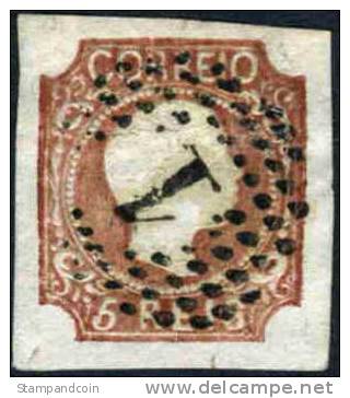 Portugal #9 SUPERB Used King Pedro V Of 1856 - Used Stamps