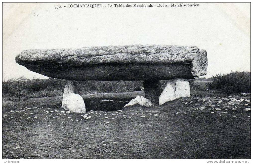 LOCMARIAQUER 1909 (table Des Marchands) - Dolmen & Menhirs