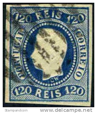 Portugal #24 Used 120r King Luiz Of 1866 - Oblitérés