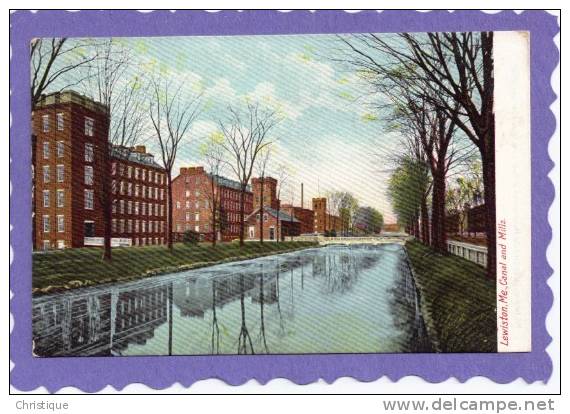 Canal And Mills, Lewiston. Me.  1900s - Lewiston