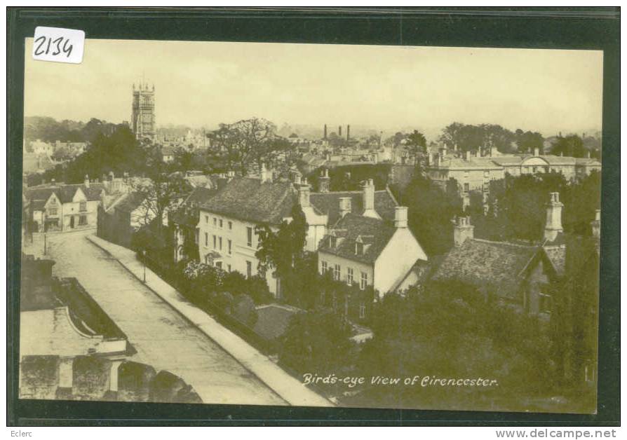 BIRG EYE VIEW OF CIRENCESTER  - TB - Other & Unclassified