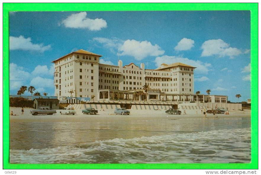 DAYTONA BEACH, FL. - THE DAYTONA PLAZA HOTEL - ANIMATED OLD CARS - J.G. VON STUDIOS - - - Daytona