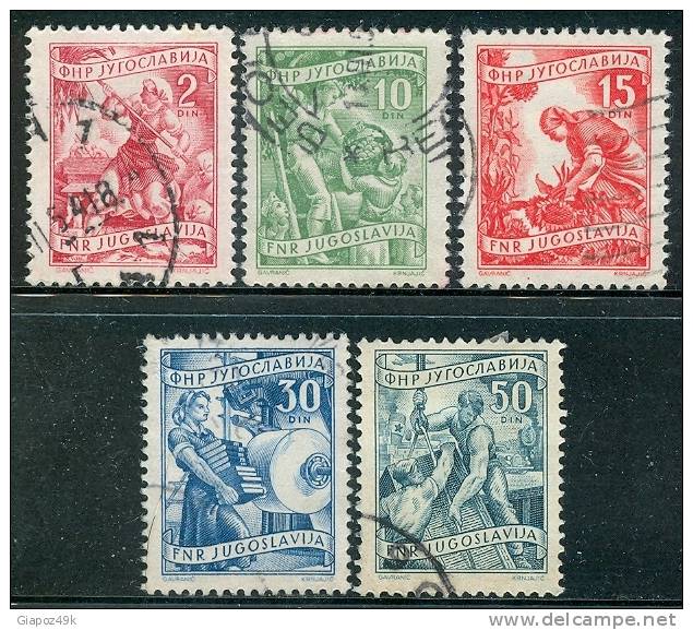 ● JUGOSLAVIA - 1951 - N. 589 . . .  Usati  - Cat. ? €  - Lotto  N. 260 - Used Stamps