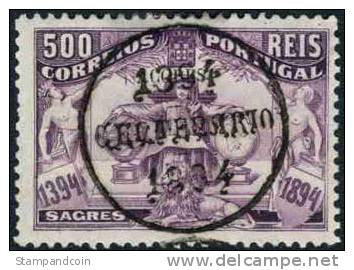Portugal #108 XF Used 500r Anniversary Prince Henry Of 1894 - Usado