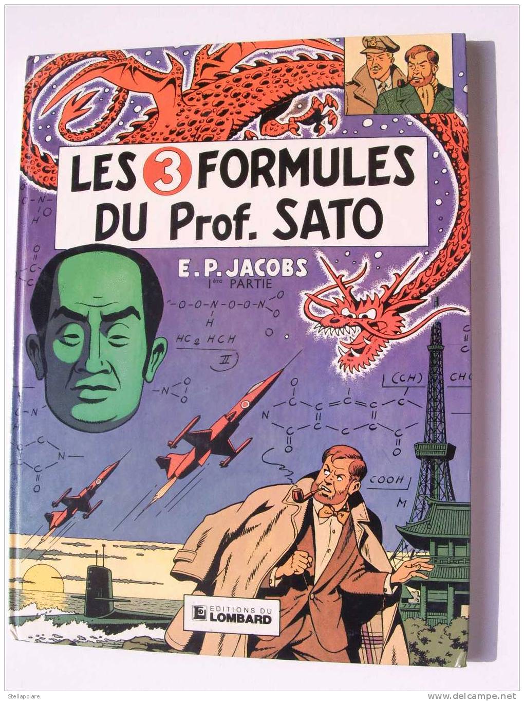 Blake & Mortimer “LES 3 FORMULES DU PROF. SATO”  GRANDE FORMATO A COLORI IN FRANCESE - Altri & Non Classificati