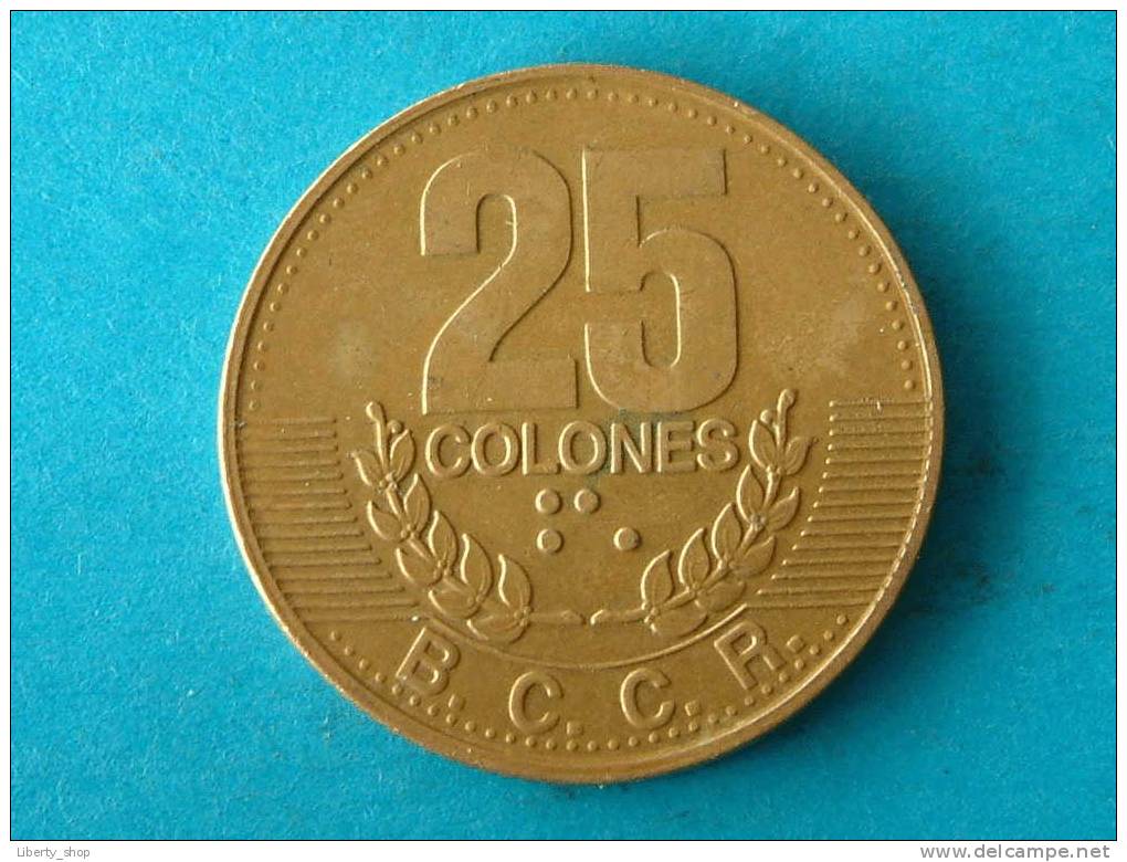 25 COLONES 1995 - KM 229 ( For Grade, Please See Photo ) ! - Costa Rica