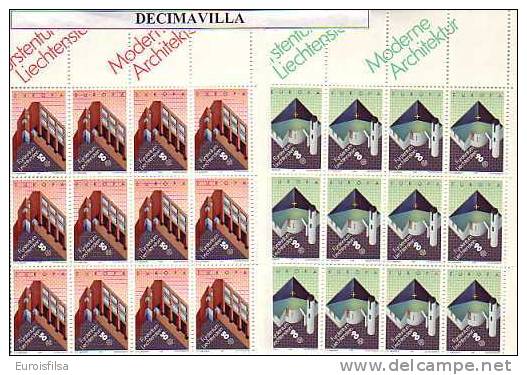 LOTE292, TEMA EUROPA, LIECHTENSTEIN 1987, 12 SERIES. - 1986