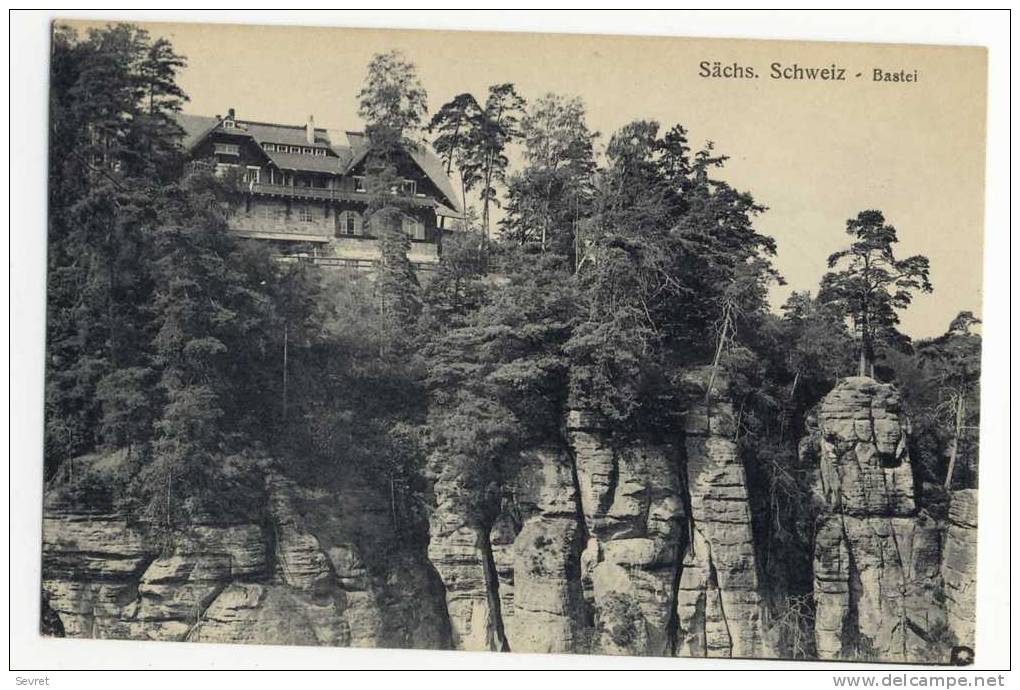 SACHS. SCHWEIZ  Bastei. - Bastei (sächs. Schweiz)