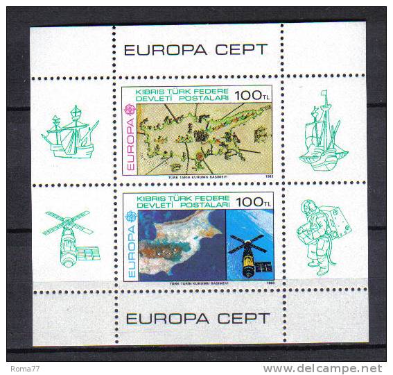 SS1683 - CIPRO TURCA 1983, Il Foglietto N. 4  ***  Europa Cept - Unused Stamps