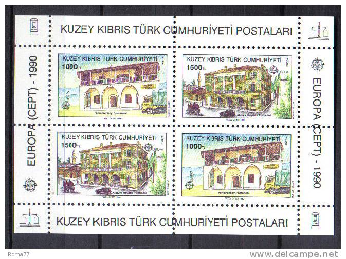 SS1687 - CIPRO TURCA 1990, Il Foglietto N. 8  ***  Europa Cept - Unused Stamps