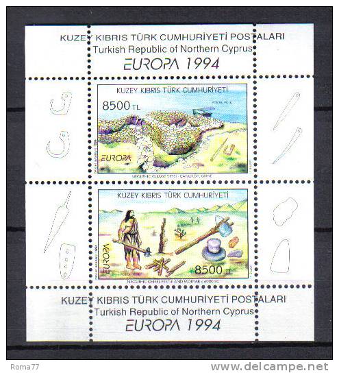 SS1690 - CIPRO TURCA 1994, Il Foglietto N. 13  ***  Europa Cept - Unused Stamps