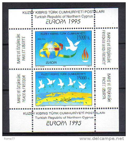 SS1691 - CIPRO TURCA 1995, Il Foglietto N. 14  ***  Europa Cept - Unused Stamps