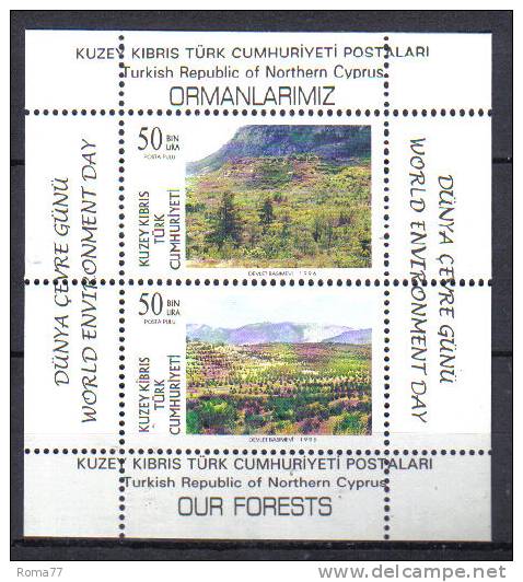 SS1693 - CIPRO TURCA 1996, Il Foglietto N. 15  ***  Ambiente - Unused Stamps