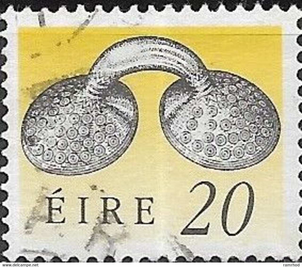 IRELAND 1990 Heritage - 20p Gold Dress Fastener FU - Used Stamps