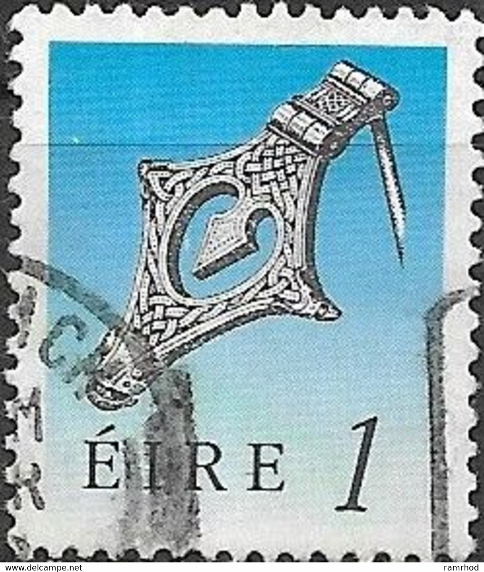 IRELAND 1990 Heritage - 1c Silver Kite Brooch FU - Used Stamps