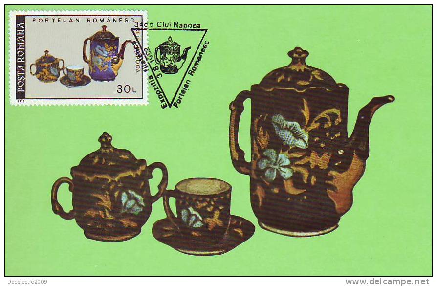 M150 Cartes Maximum Maxi Card Romania Art Porcelain - Porcelaine