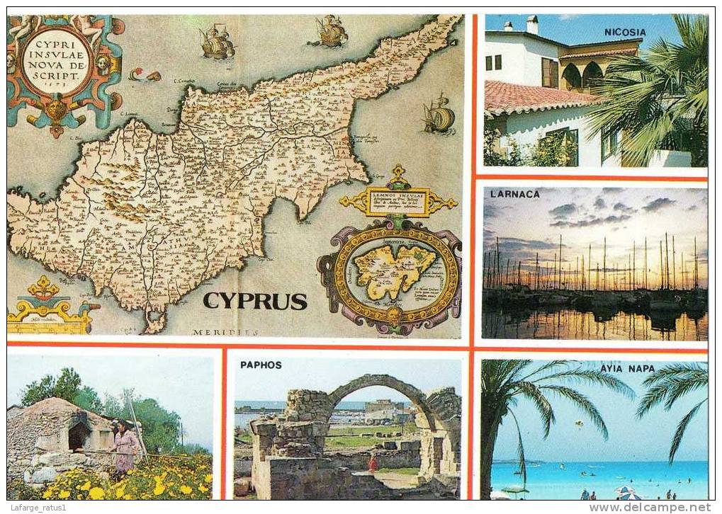 CYPRUS BON ETAT 2 BEAUX TIMBRES AU DOS - Chypre