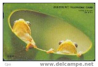# KOREA MO9804116 Frogs 11000 Autelca 04.98 -grenouille,frogs- Tres Bon Etat - Corée Du Sud