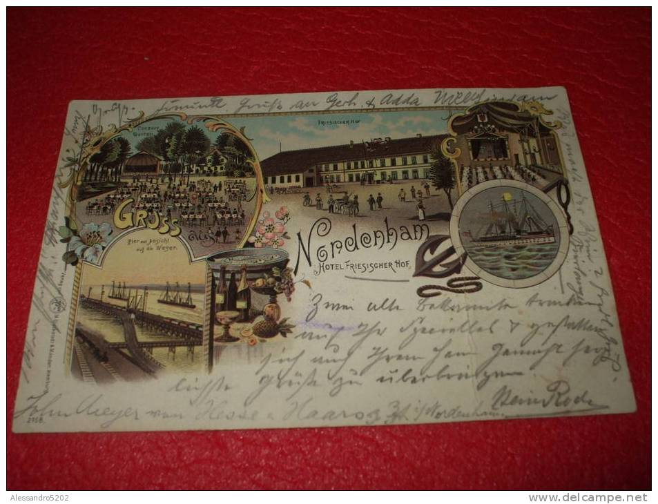 Gruss Aus Nordenham - Hotel Friesischer Hof 1898 +++rare - Nordenham