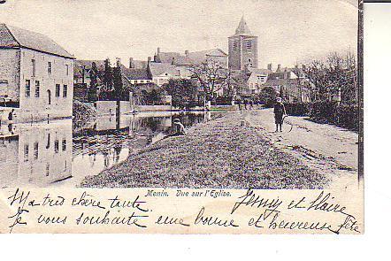 Cpa Menin Vue Sur L´église - Menen