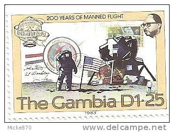Gambie N°494 Neuf** Module Lunaire - Gambia (1965-...)