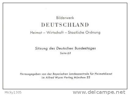 Bilderwerk Deutschland - Sitzung Des Deutschen Bundestages - Seite 62 (I293) - Sonstige & Ohne Zuordnung