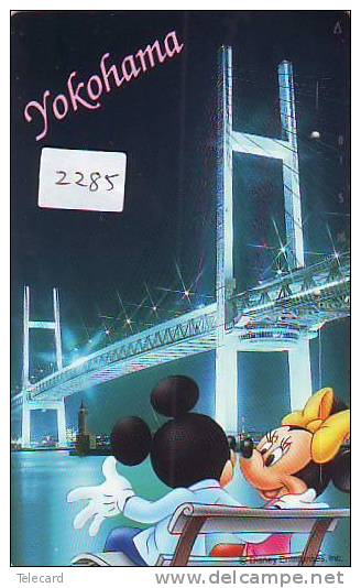 TELEFONKARTE DISNEY JAPAN * Télécarte Japon (2285)  *   Phonecard Japan * YOKOHAMA - Disney