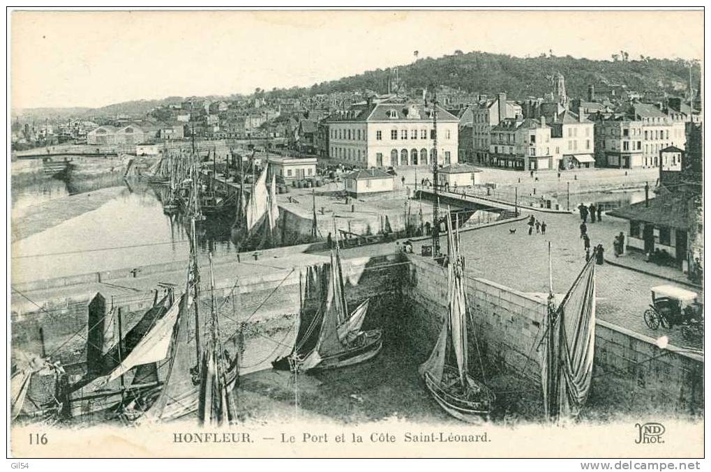 Honfleur - Le Port Et La Côte Saint Léonard    - Oq17 - Honfleur