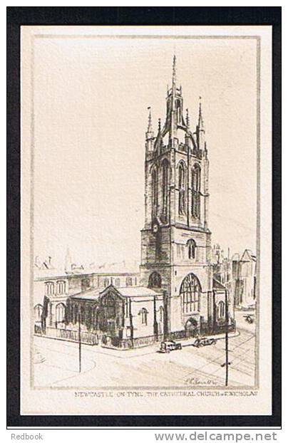 The Cathedral Church Of St Nicholas Newcastle-on-Tyne Postcard - Ref 470 - Newcastle-upon-Tyne