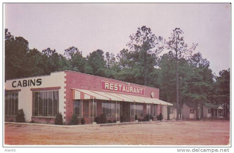 Accomac VA, The Owl Tourist Court & Restaurant, Motel Lodging, On C1940s/50s Vintage Postcard - Autres & Non Classés