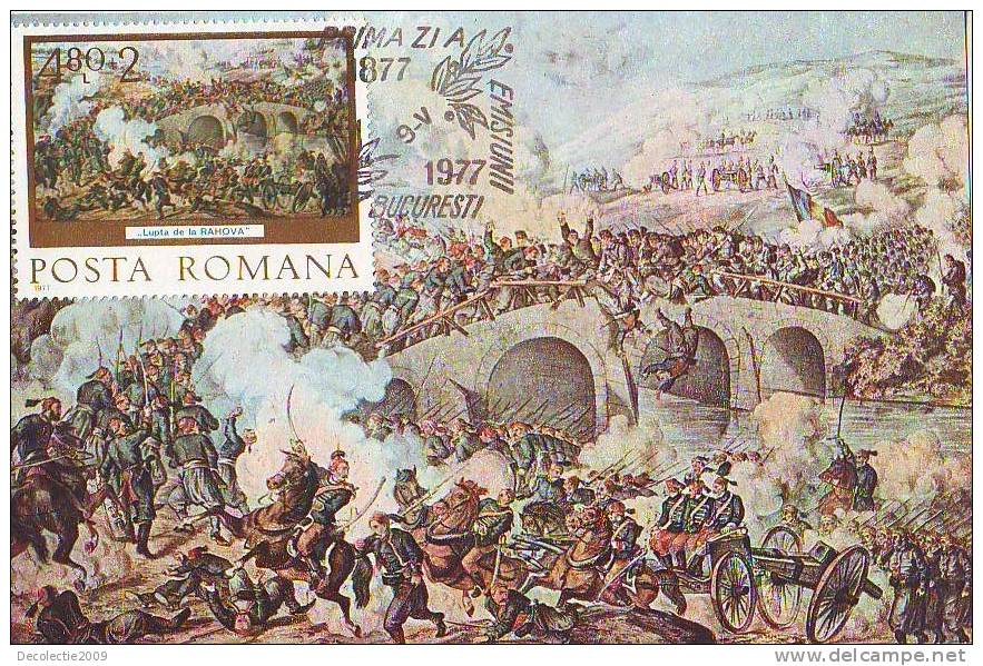 M232 Cartes Maximum Maxi Card Romania Impressionisme Rahova Battle - Impressionisme