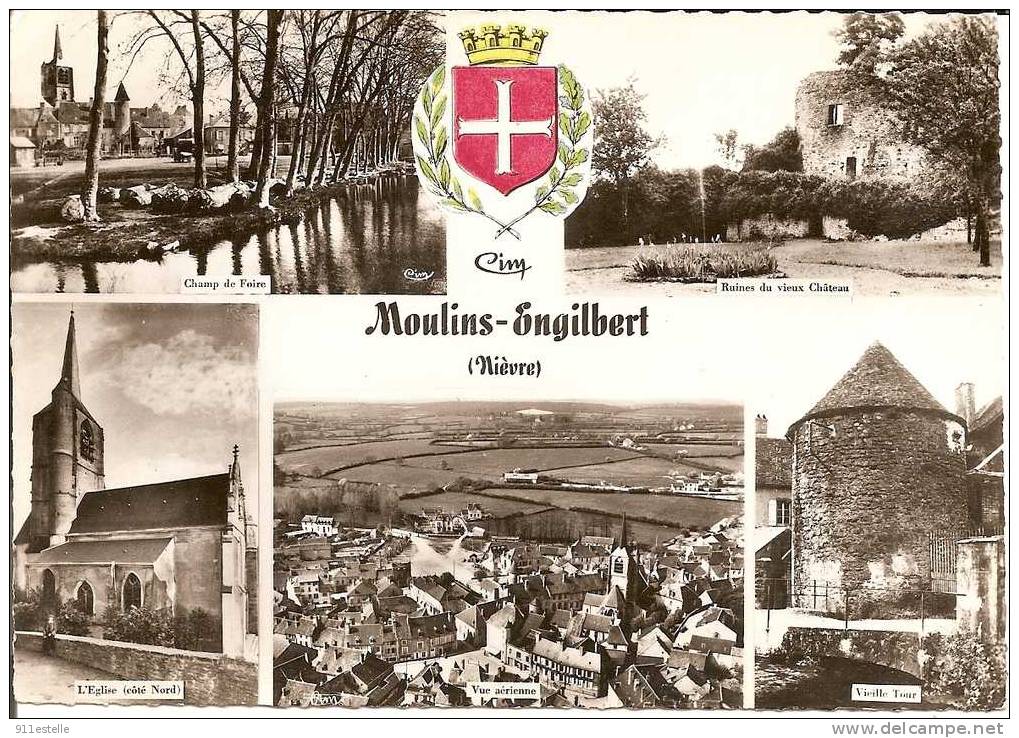 58  Moulins   Engilbert  -  5 Vues - Moulin Engilbert